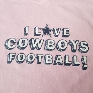 M Dallas Cowboys NFL football pink Tee